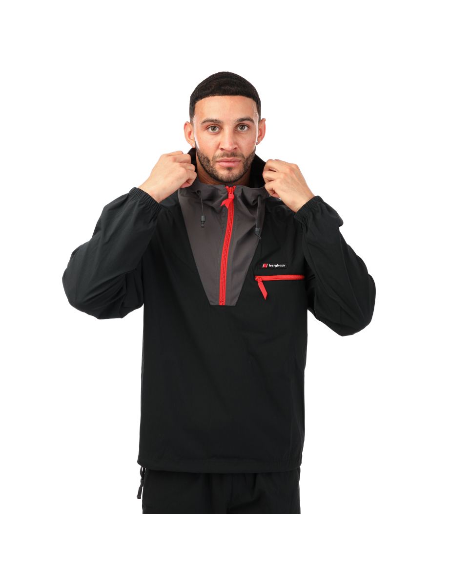 Men's Berghaus Wind Shirt 90 Zip Jacket in Black