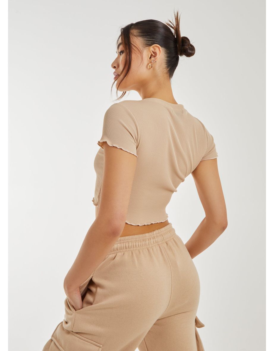 California Lettuce Hem Crop Top - 3