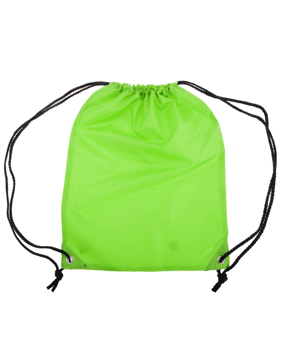 Shugon Stafford Plain Drawstring Tote Bag - 13 Litres (Pack of 2) - Lime