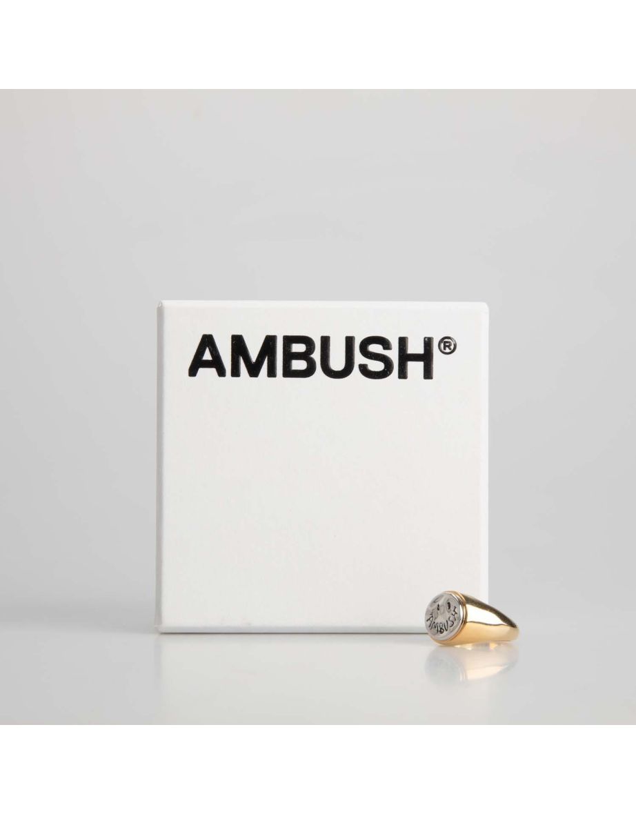 Accessories Ambush Smiley Ring in Gold - 1