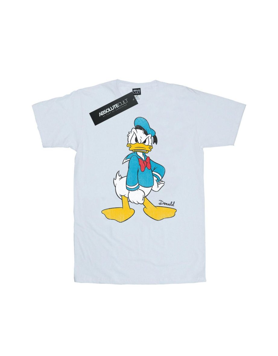 Disney Mens Donald Duck Angry T-Shirt - White