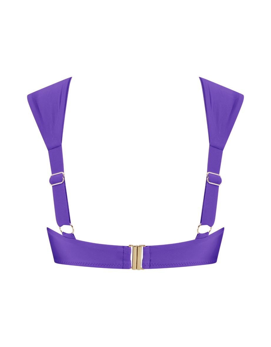 HALO Salinas Bikini Top In Indigo Purple - 5