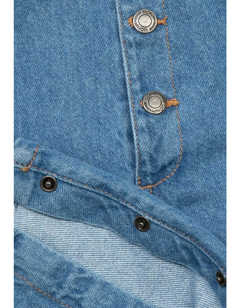 Girls Denim Jumpsuit - 2