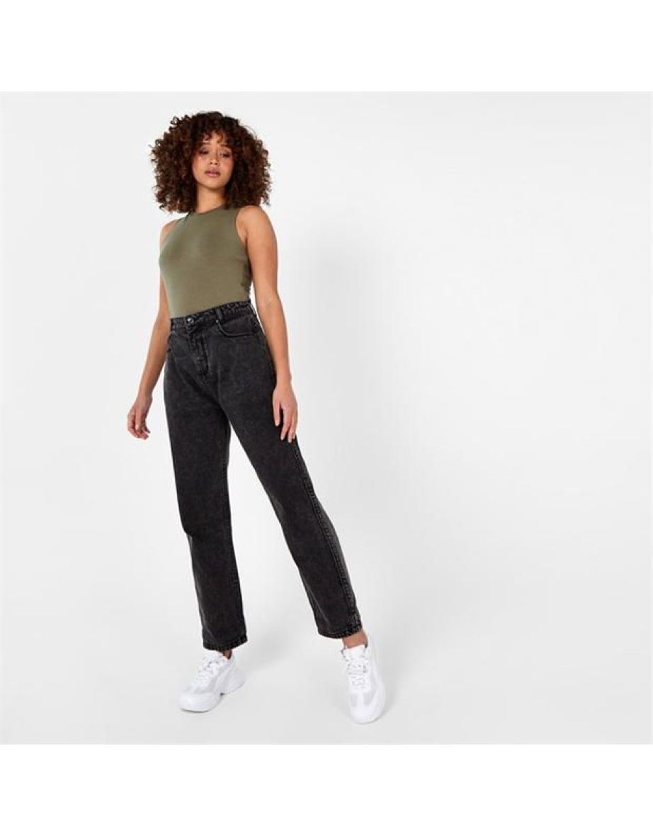 Women's Firetrap Mom Jeans in Black
