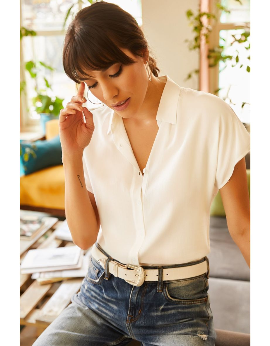 Shirt - Ecru - Regular fit - 3