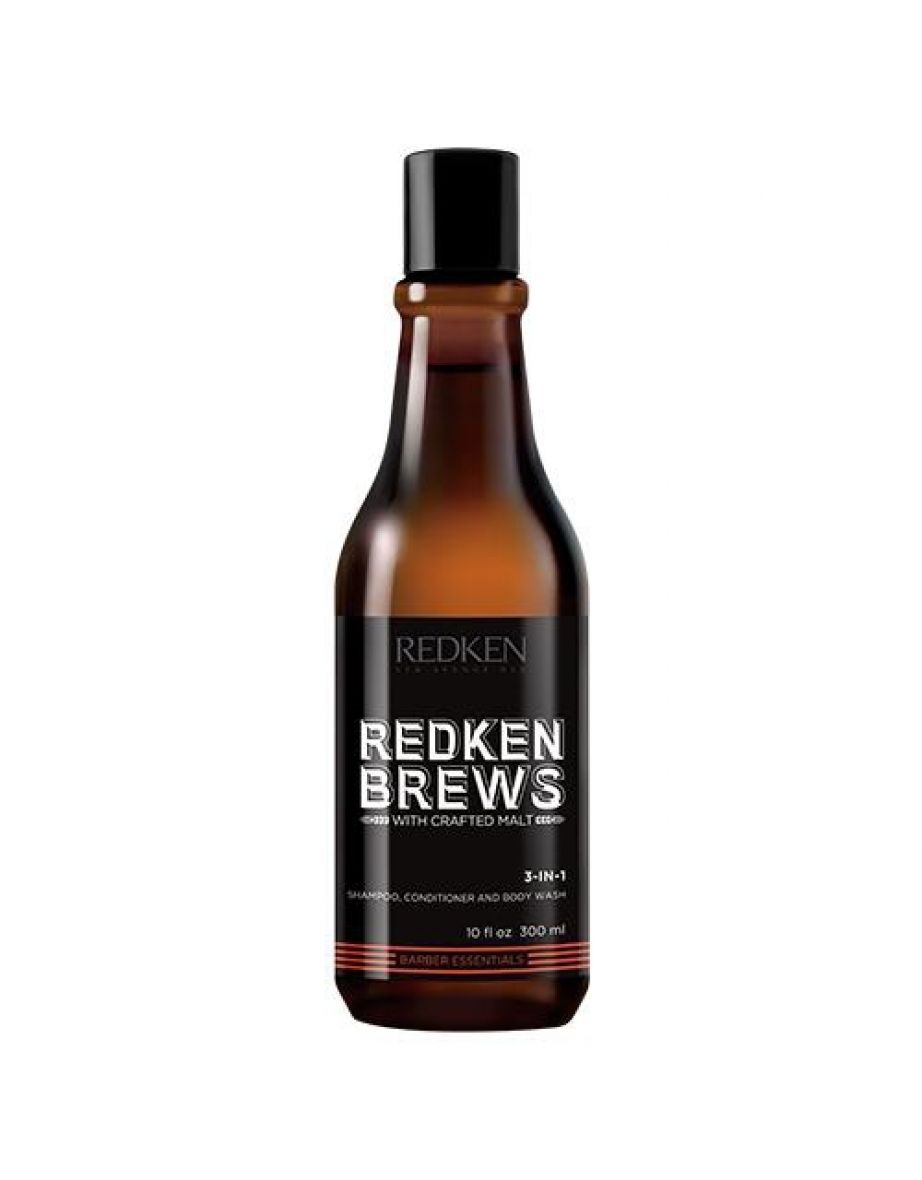 Redken Brews 3-in-1 Shampoo, Conditioner & Body Wash 300ml