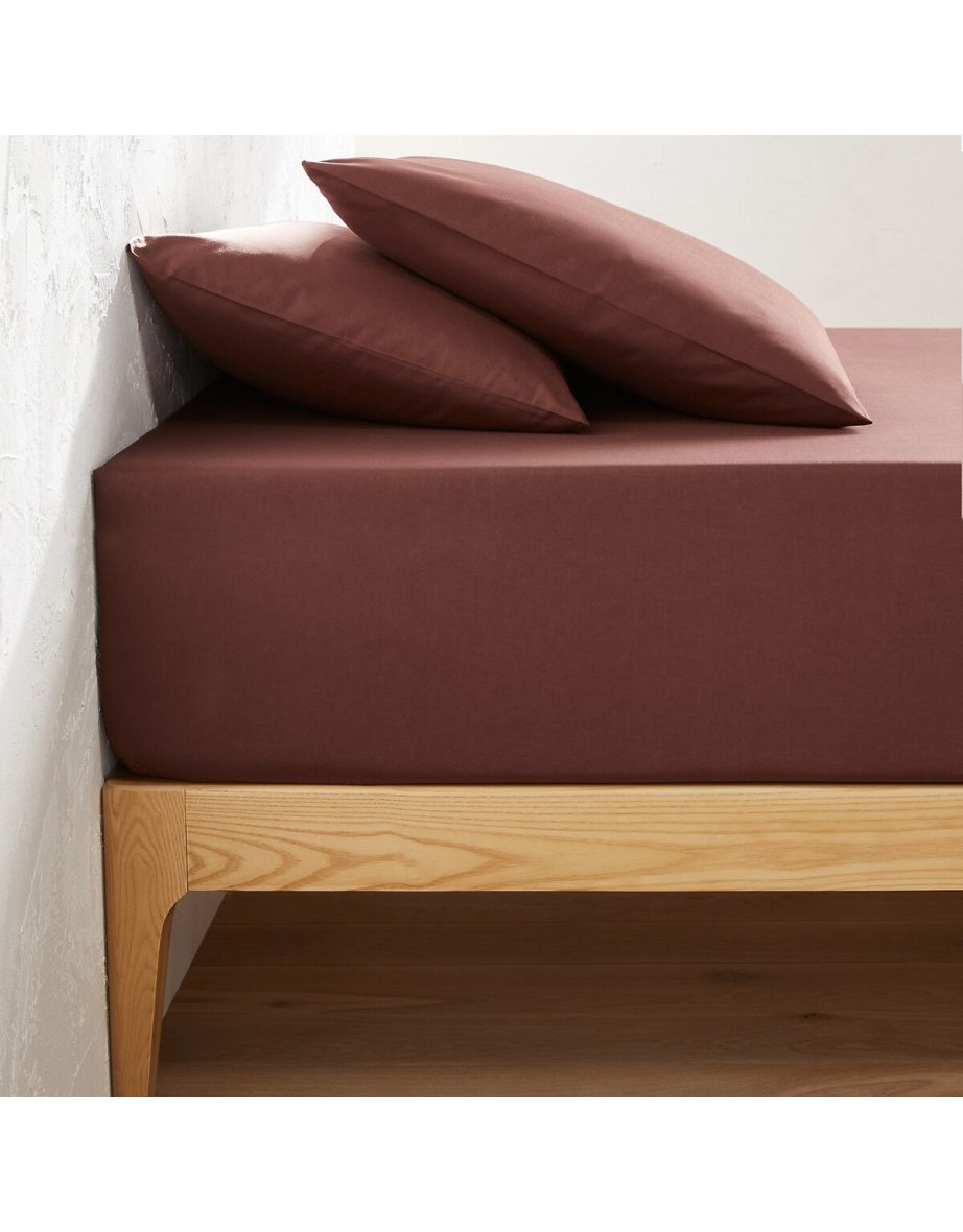 Scenario 30cm Plain Polycotton Fitted Sheet