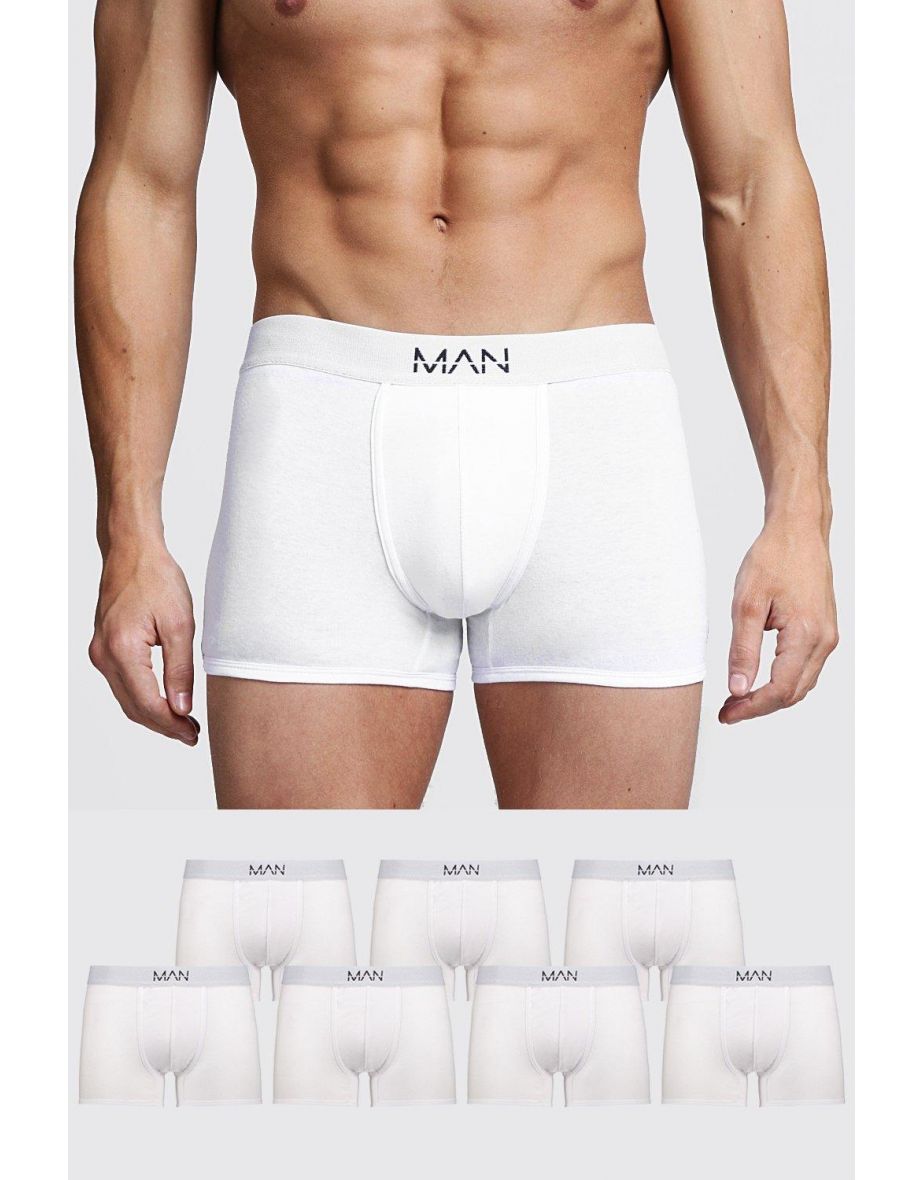 7 Pack MAN Trunks - white