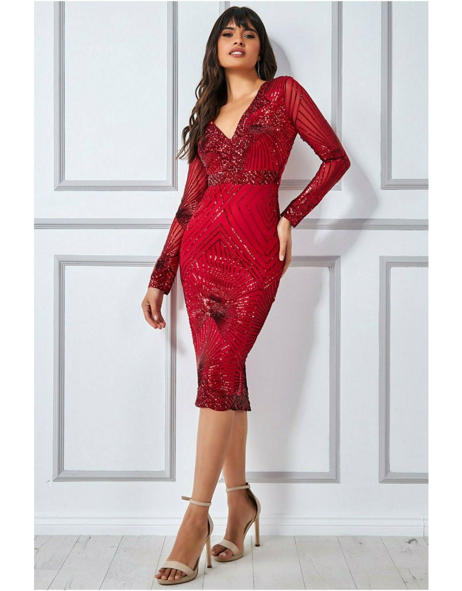 Buy Goddiva Midi Dresses in Saudi UAE Kuwait and Qatar VogaCloset