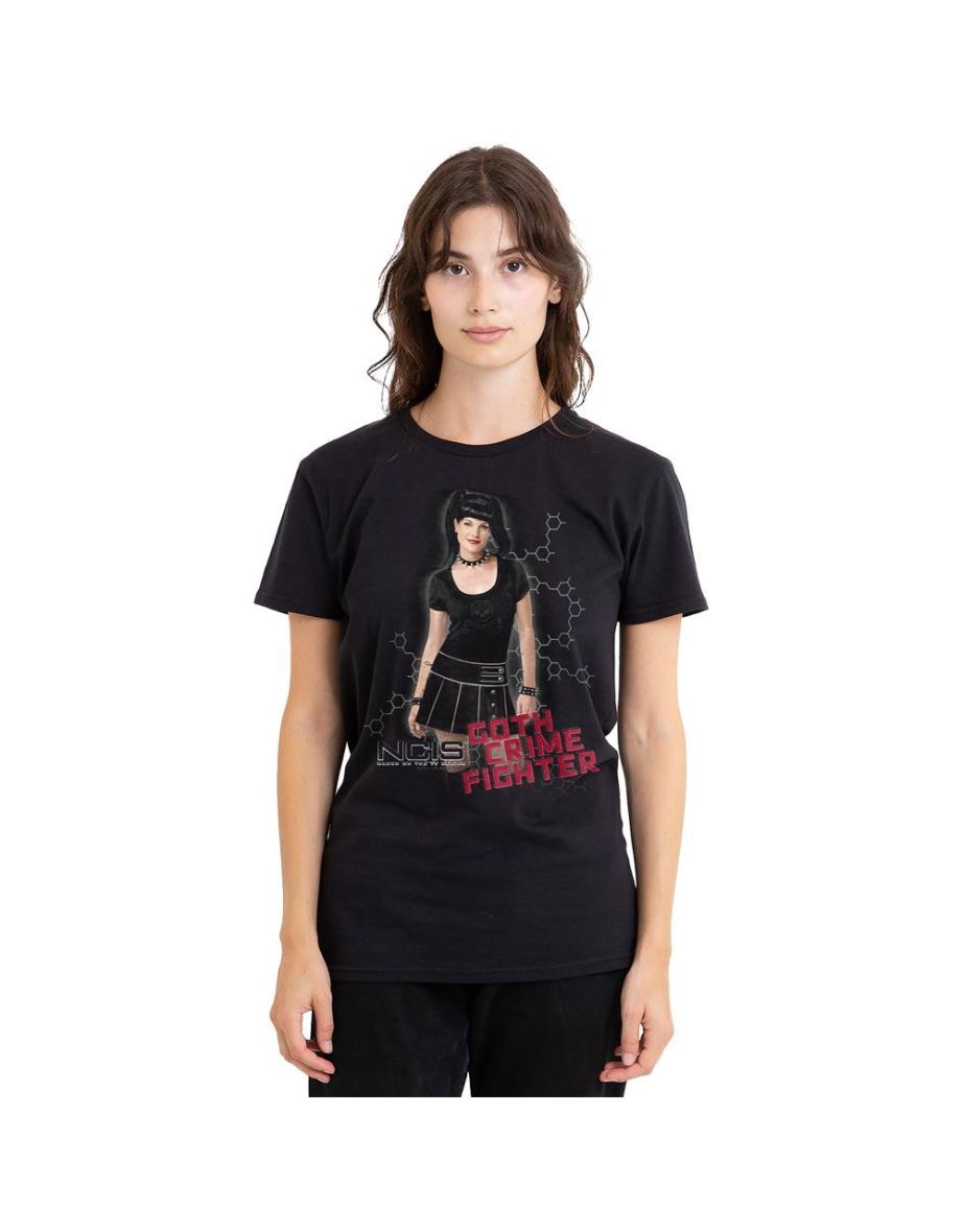 NCIS Unisex Adult Goth Crime Fighter T-Shirt - Black