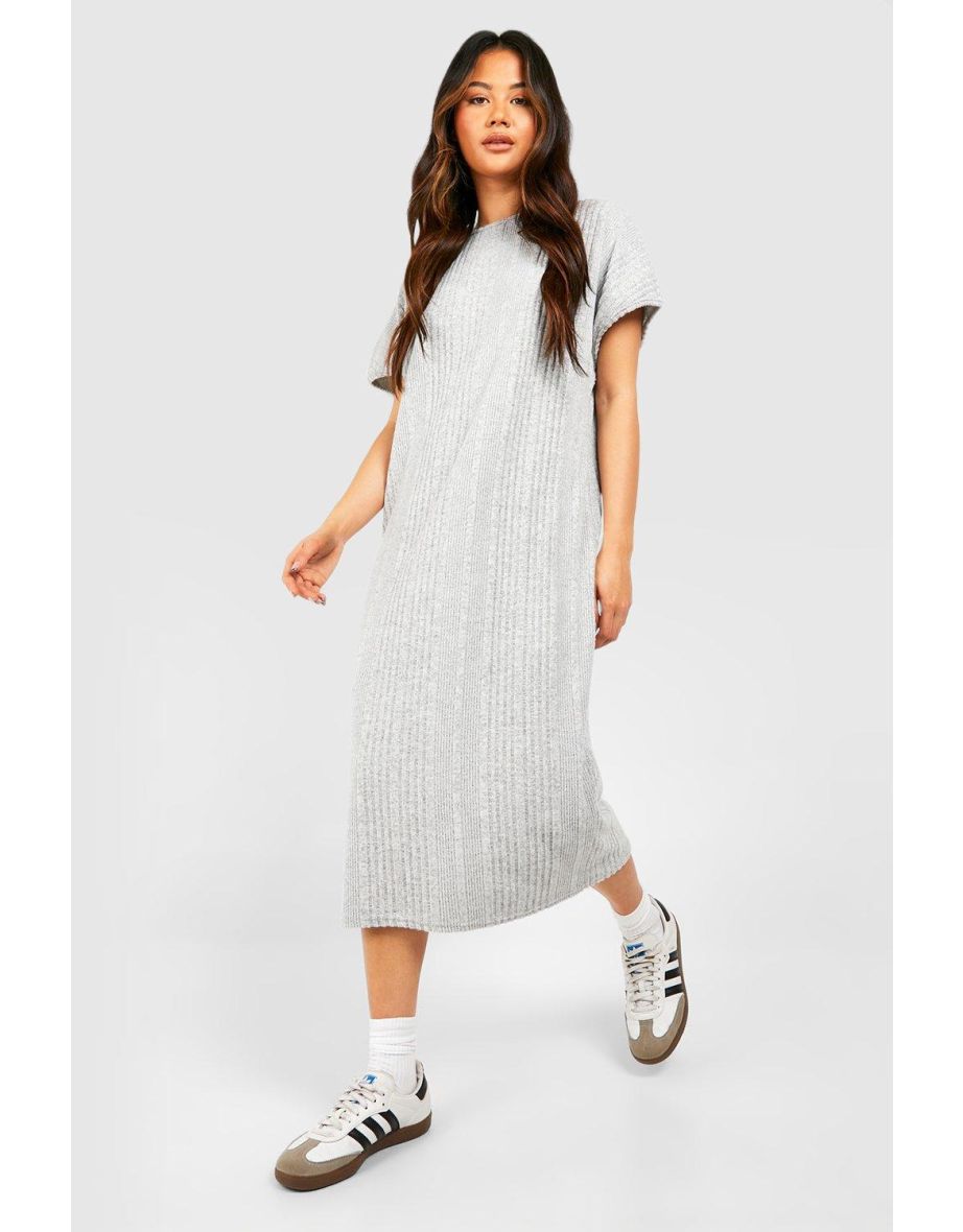 Grey oversized t shirt dress on sale