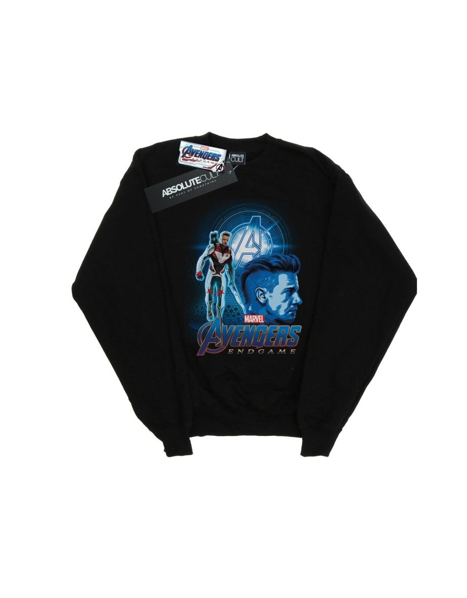 Marvel Girls Avengers Endgame Hawkeye Team Suit Sweatshirt - Black