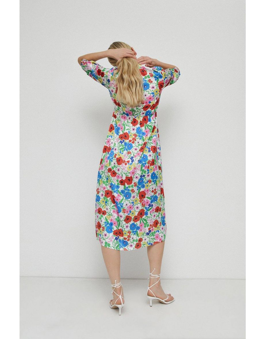 Petite Floral Midi Dress - 2