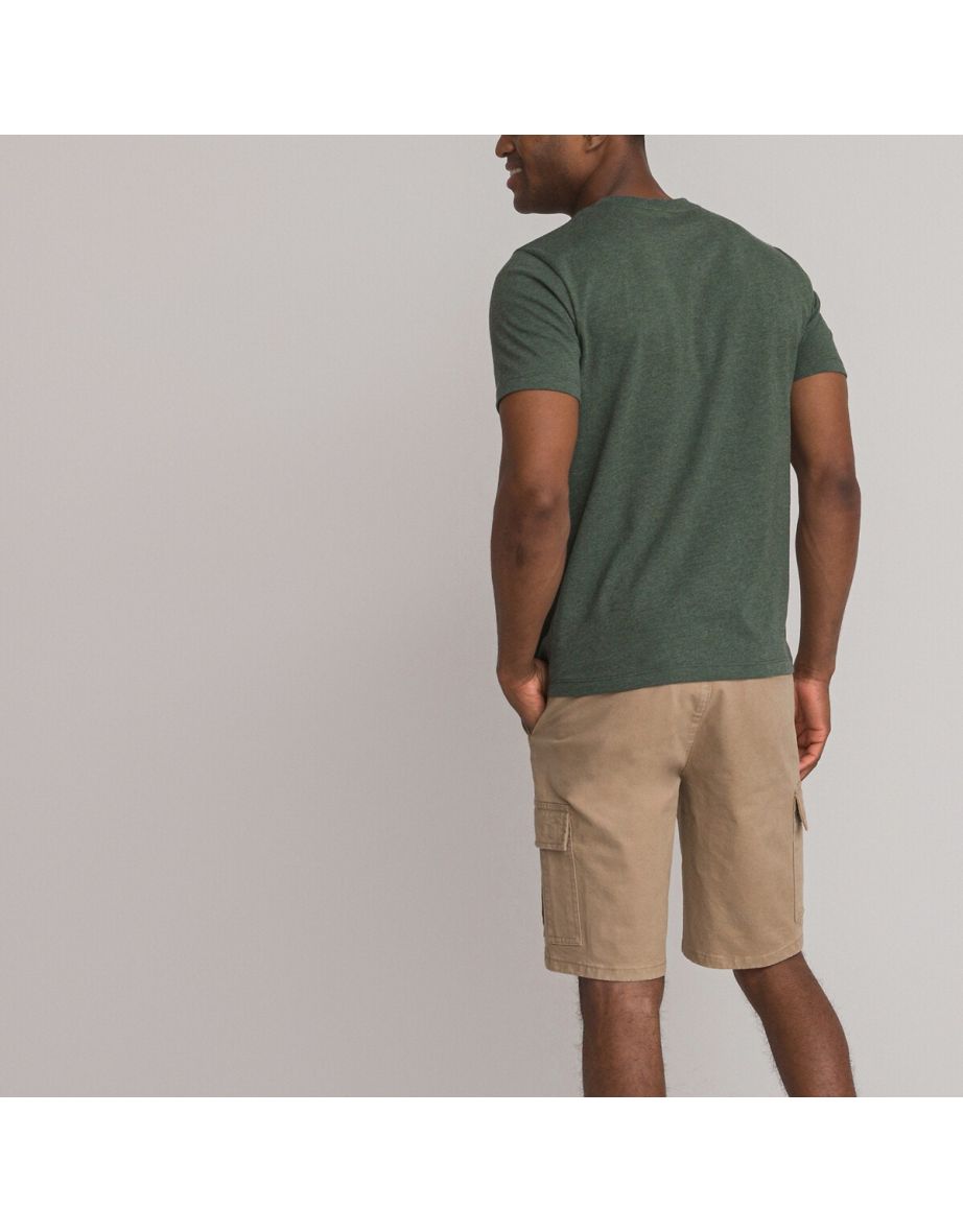 Organic Cotton Mix T-Shirt with Crew Neck and Short Sleeves - 3