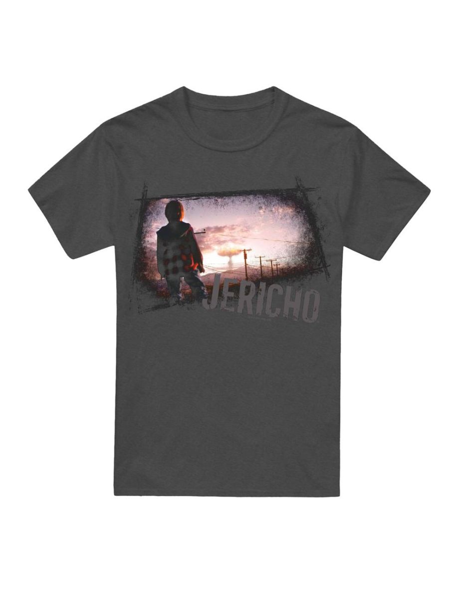 Jericho Unisex Adult Mushroom Cloud T-Shirt - Charcoal