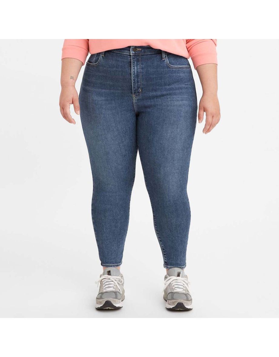 Shop Women s Levis Plus Mile High Super Skinny Jeans in Blue Online in Qatar VogaCloset