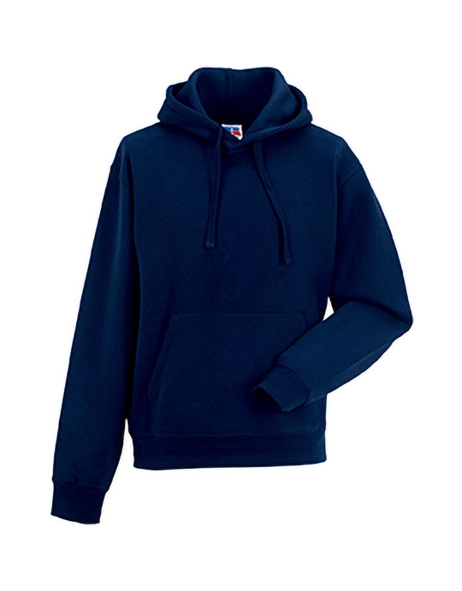 Russell Mens Authentic Hooded Sweatshirt / Hoodie - French Navy - 2