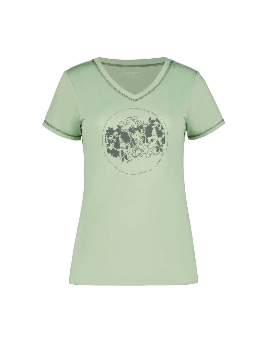 Women's Icepeak Burnham Performance T-Shirt in Green