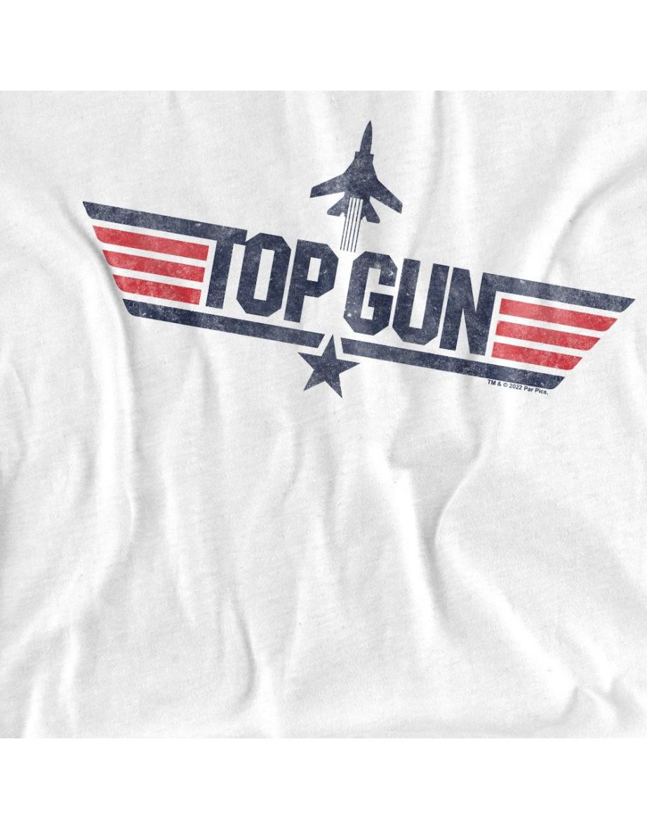 Top Gun Unisex Adult Logo T-Shirt - White - 3