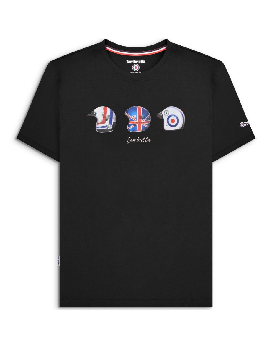 Lambretta Mens Helmet Short Sleeve T-Shirt