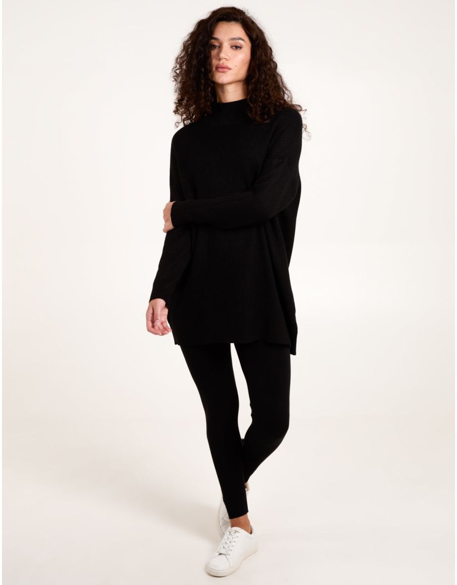 Ribbed Jumper + Knit Legging Set