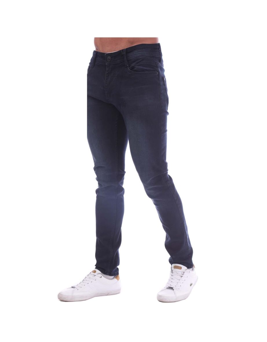 Men's Duck and Cover Maylead Slim Fitted Jeans in Blue