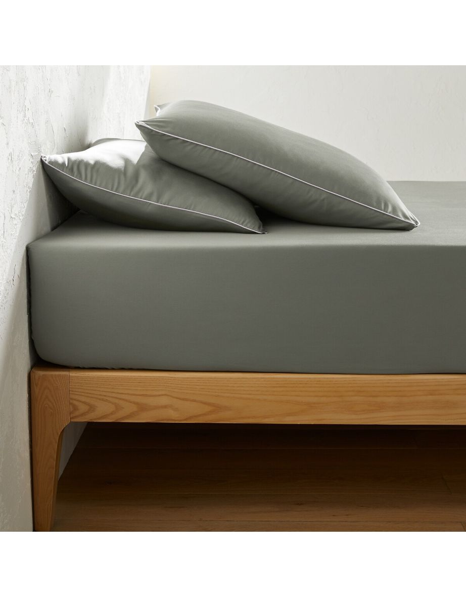 BÃ©rÃ©nice Cotton Satin 30cm 300 Thread Count Fitted Sheet