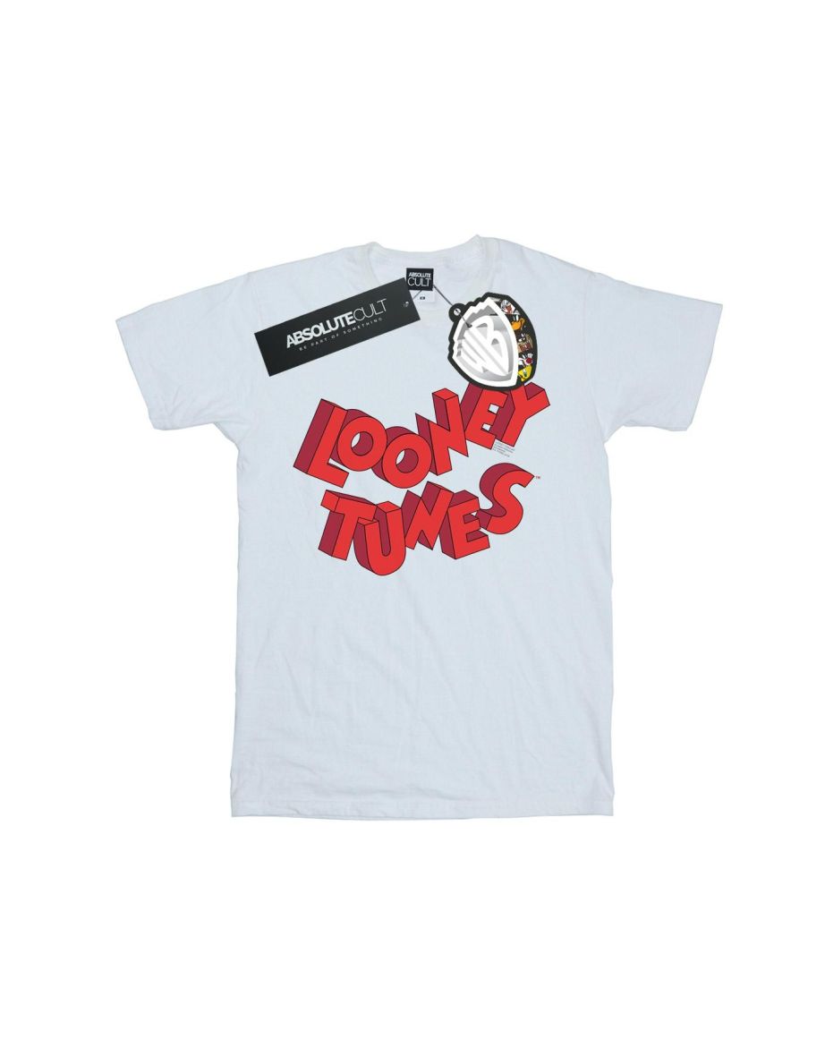 Looney Tunes Boys 3D Logo T-Shirt - White