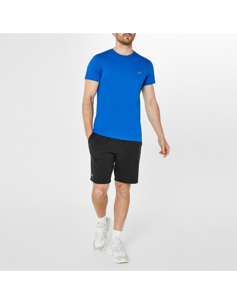 Men's Lacoste Crewneck Pima Cotton Jersey T-Shirt in Blue