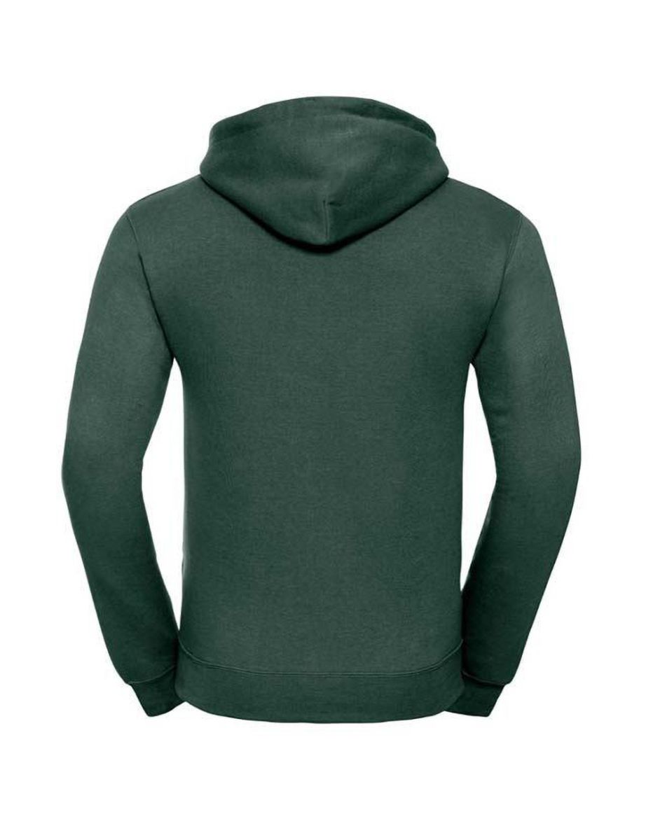 Russell Mens Authentic Hooded Sweatshirt / Hoodie - Bottle Green - 1