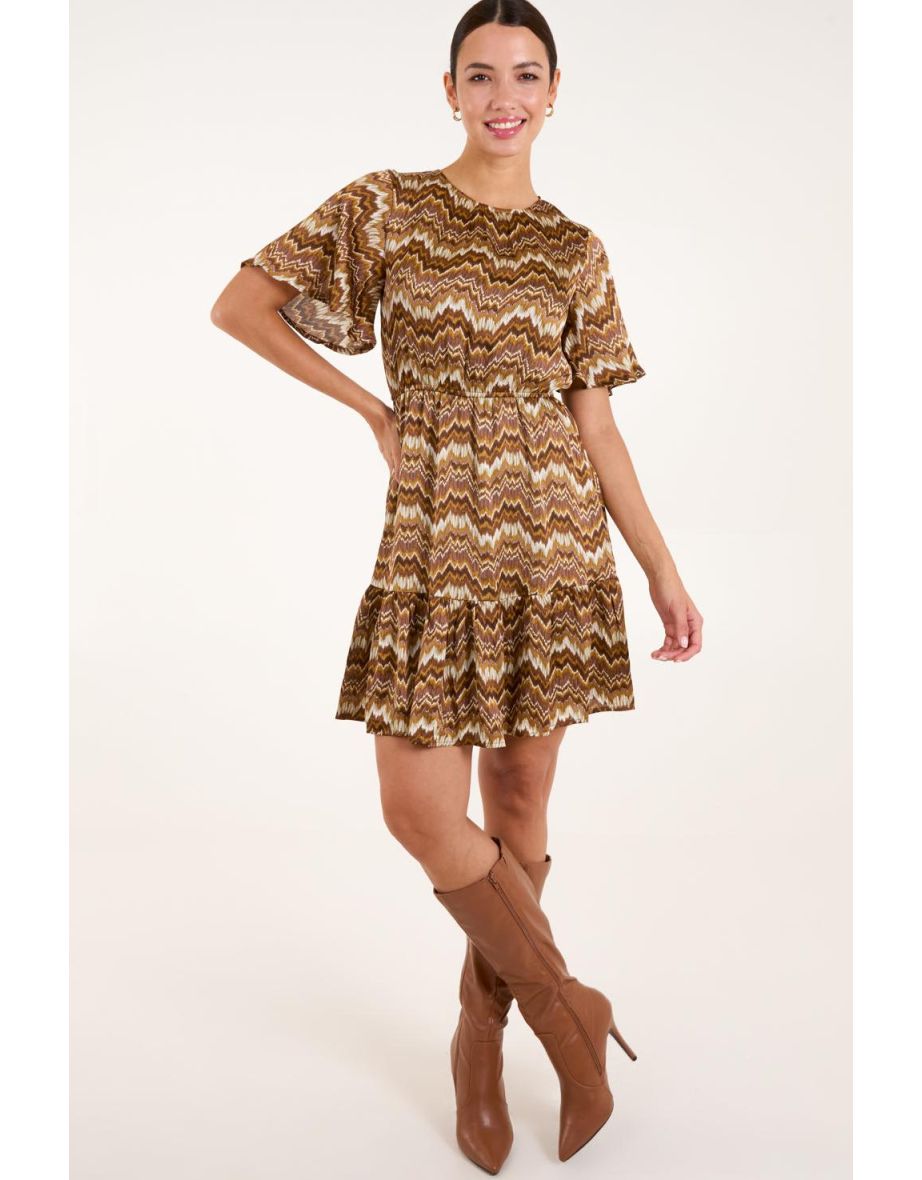 Crew Neck Mini Dress