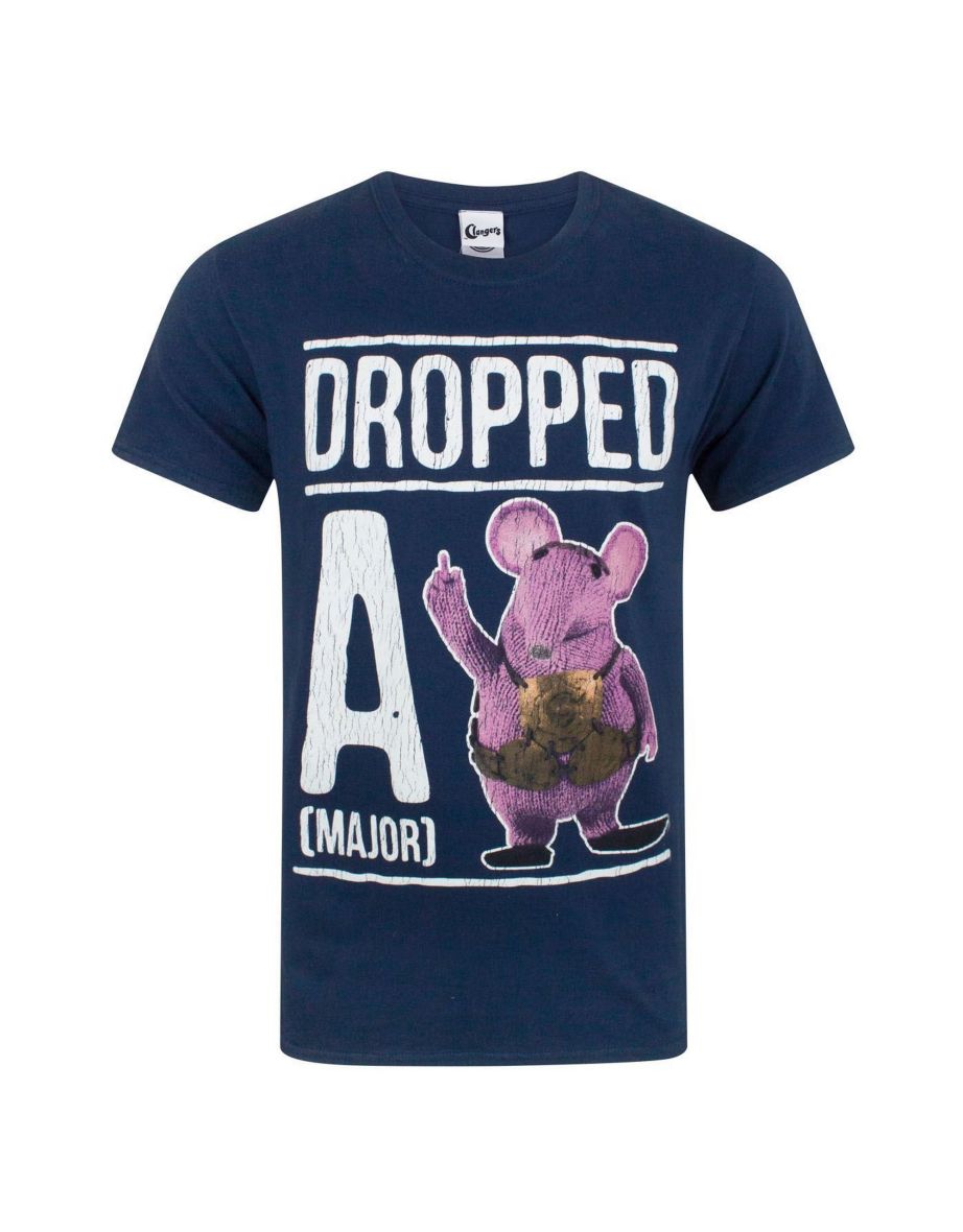 Clangers Mens Dropped A Major Clanger T-Shirt - Navy