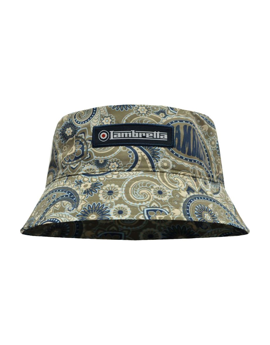 Lambretta Mens Paisley Summer Festival Bucket Hat