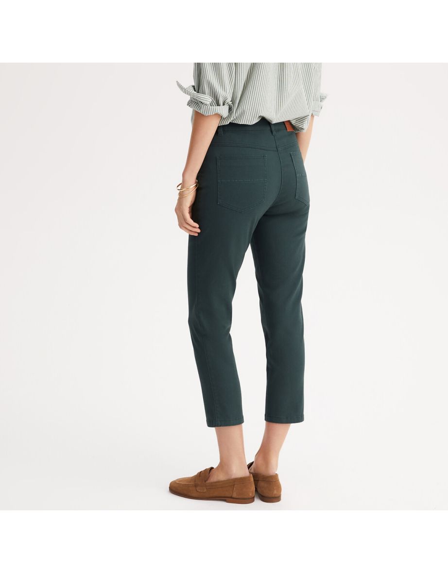 Cotton Ankle Grazer Trousers, Length 25" - 3