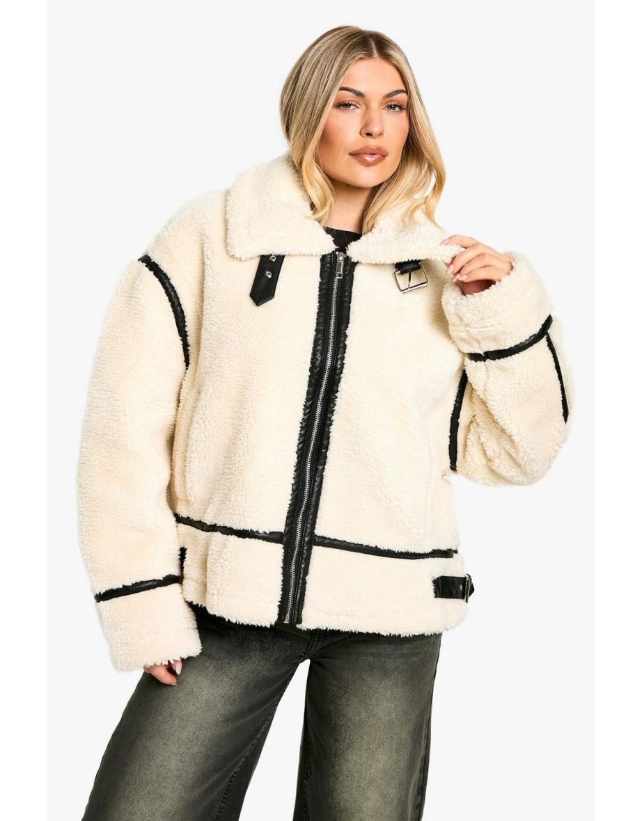 Borg Oversized Aviator Jacket