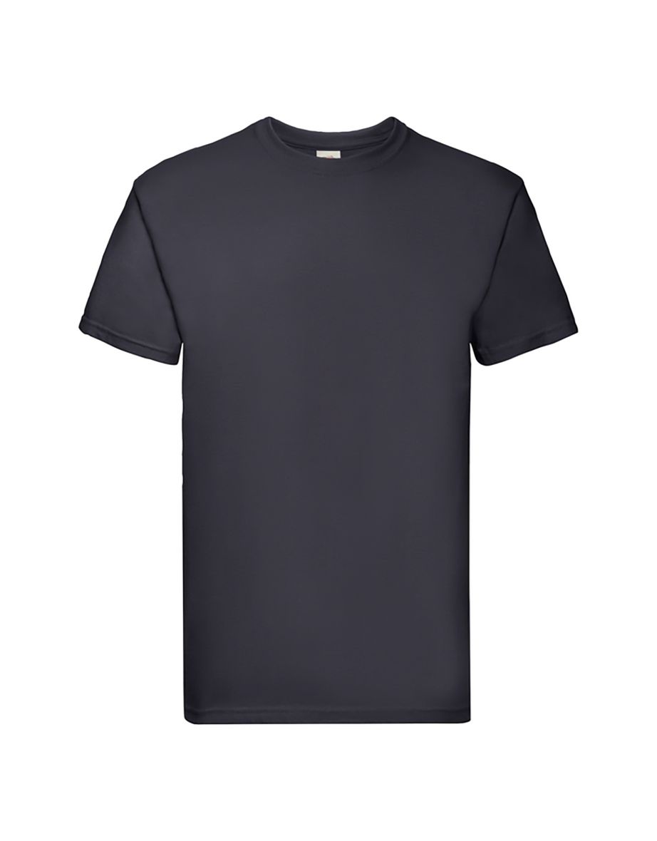 Fruit Of The Loom Mens Super Premium Short Sleeve Crew Neck T-Shirt - Deep Navy