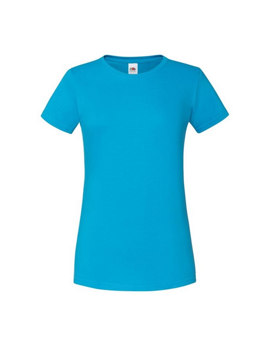 Fruit of the Loom Womens/Ladies Iconic T-Shirt - Azure Blue