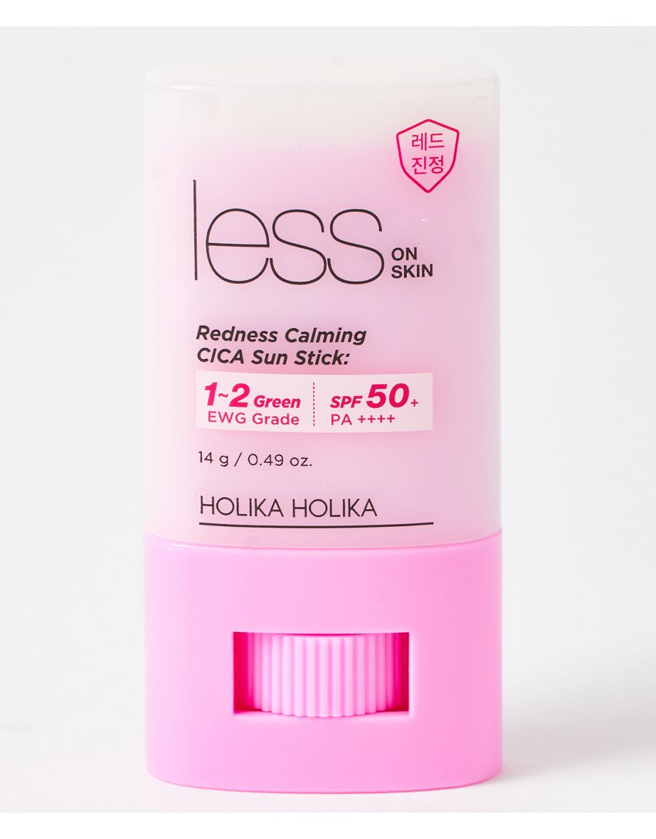 holika holika less on skin redness calming cica sun stick