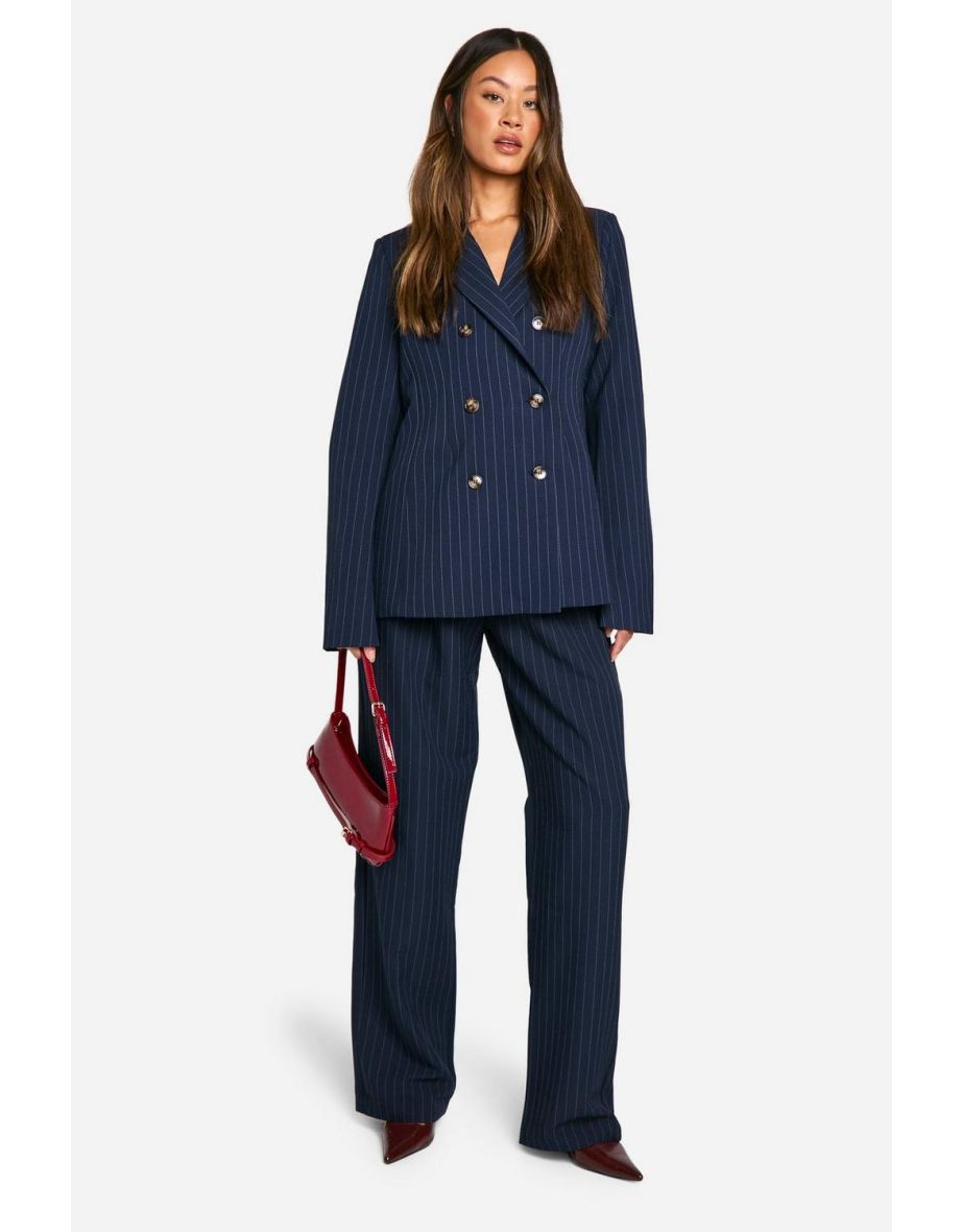 Tall Pinstripe Double Breasted Blazer