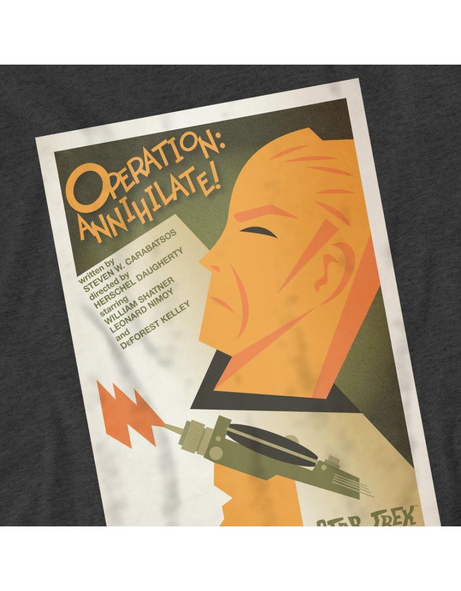 Star Trek Unisex Adult The Original Series Episode 29 T-Shirt - Charcoal - 3