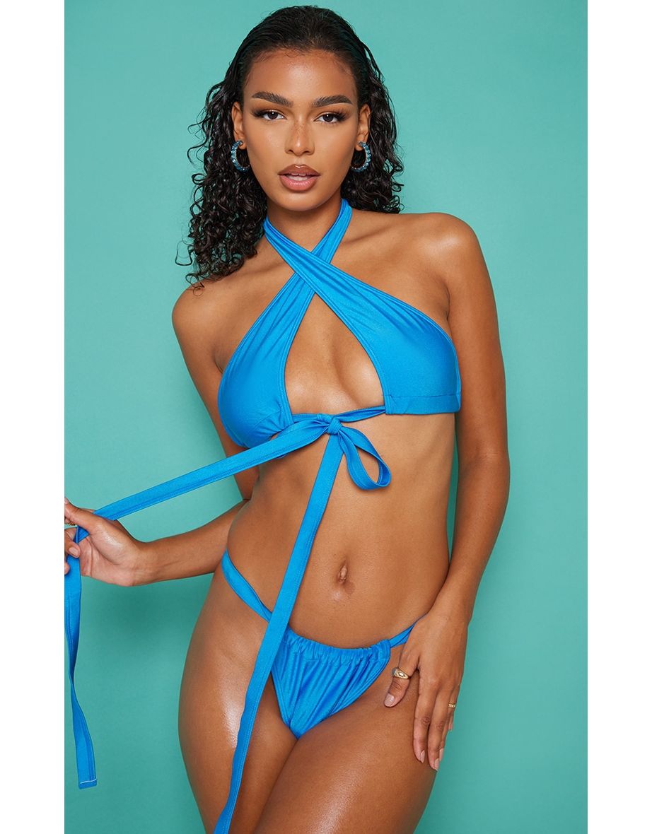 Sexy One Shoulder Push Up Bikini Set 2022 With Cut Out Cut Out