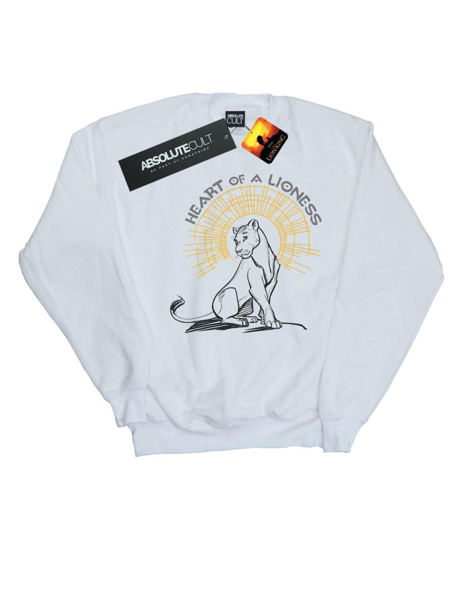 Disney Girls The Lion King Movie Heart Of A Lioness Sweatshirt - White