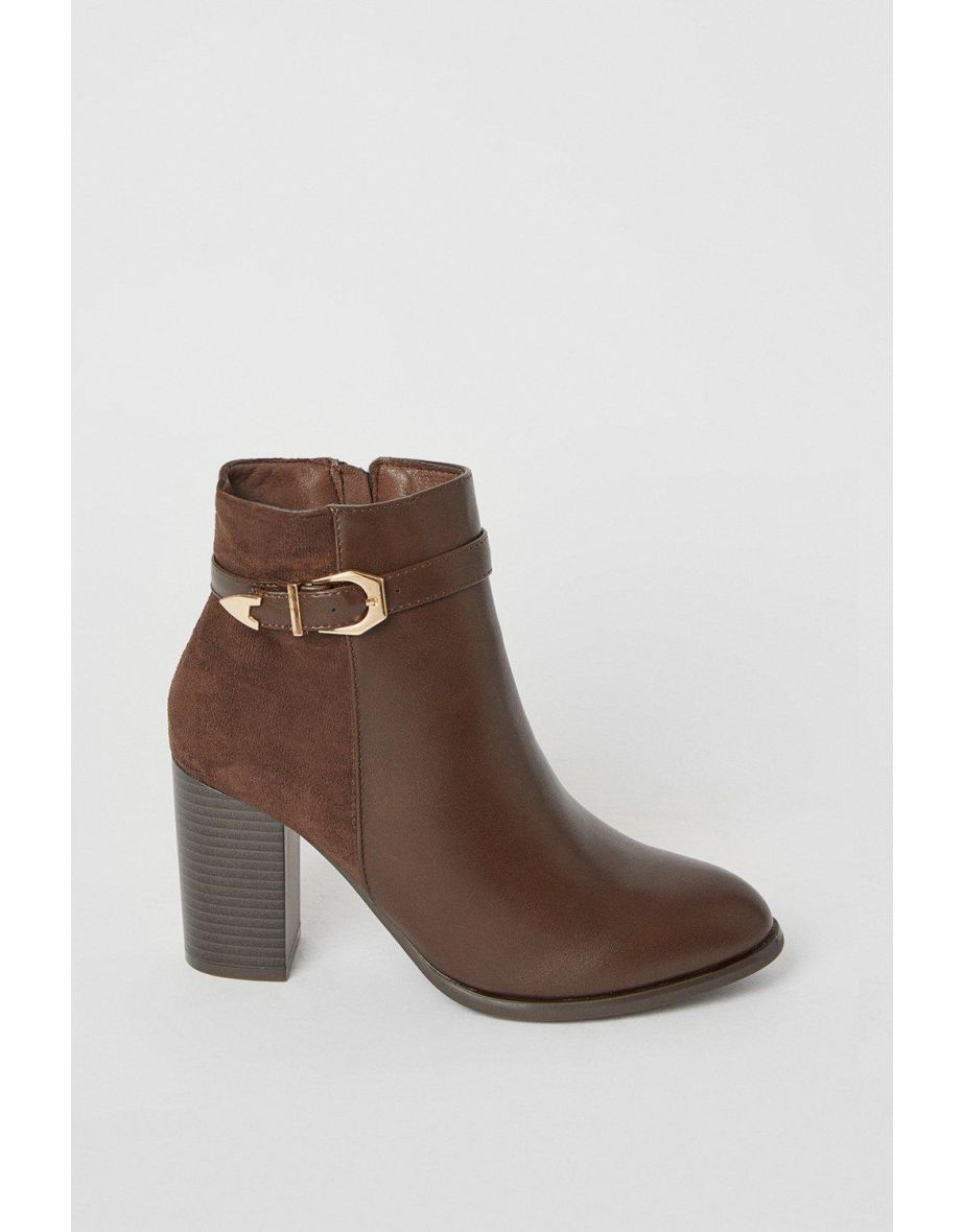 Western buckle ankle on sale boots