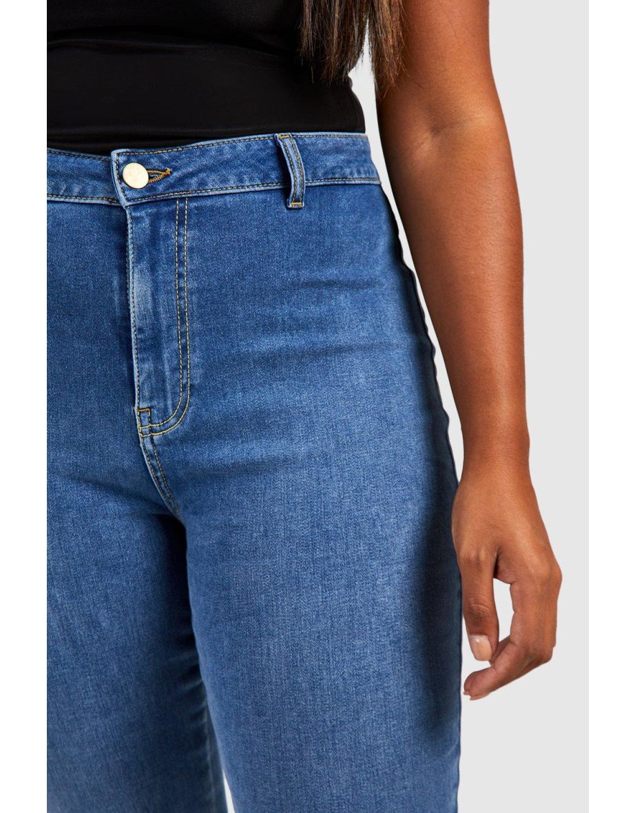 Plus High Waisted Disco Pants - 3