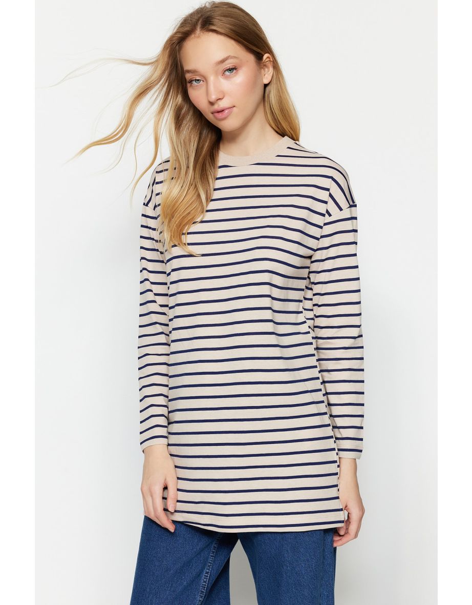 Tunic - Navy blue - Regular fit