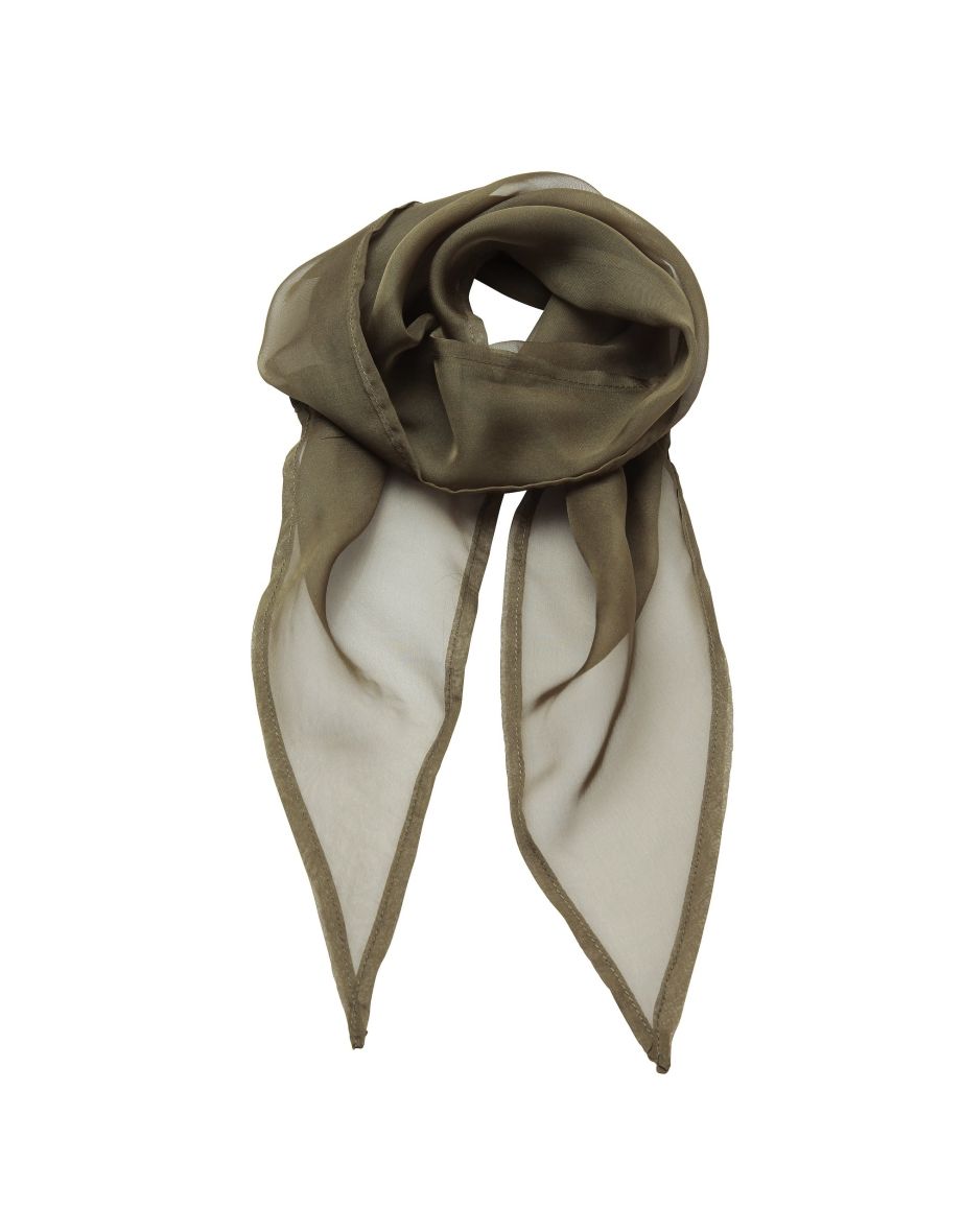 Premier Ladies/Womens Work Chiffon Formal Scarf - Olive - 1
