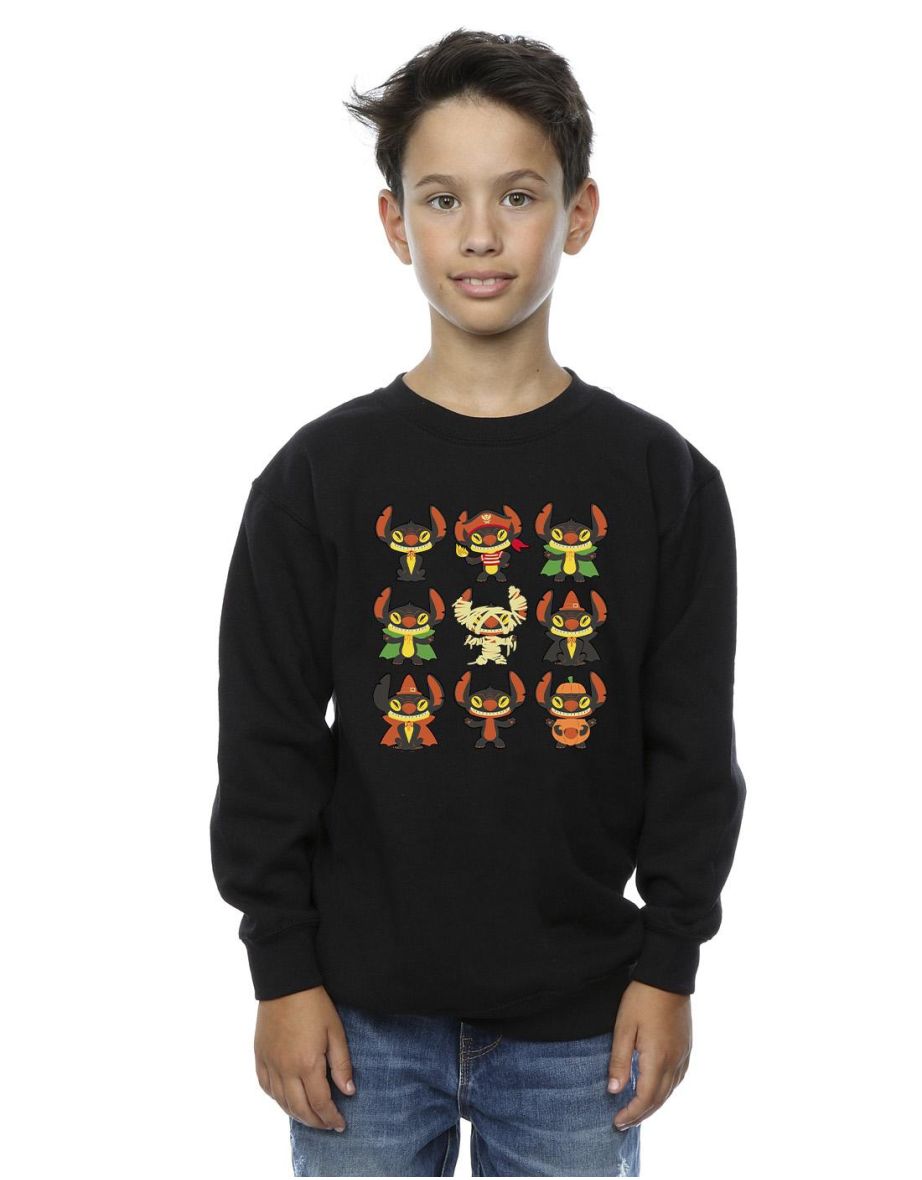 Disney Boys Lilo & Stitch Halloween Costumes Sweatshirt - Black