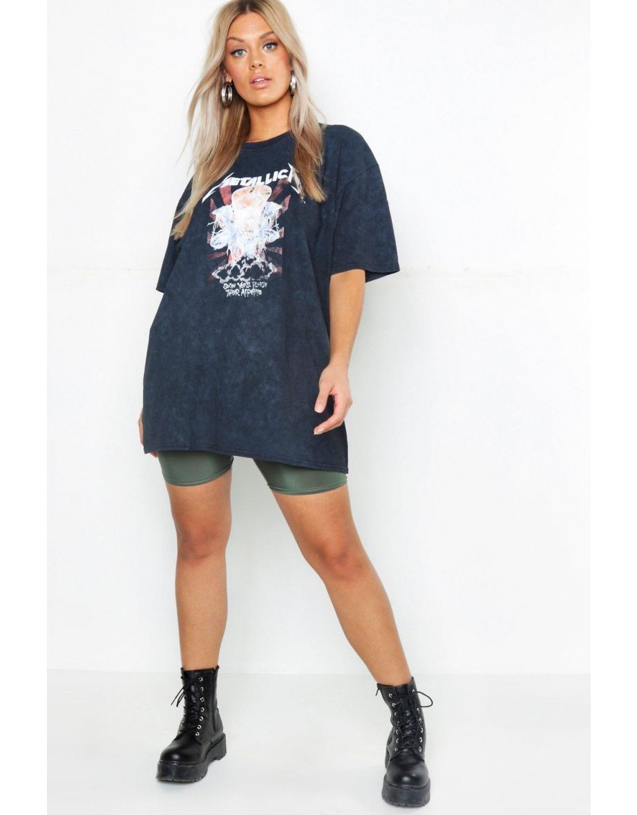 Plus Metallica Washed T-Shirt - black - 3