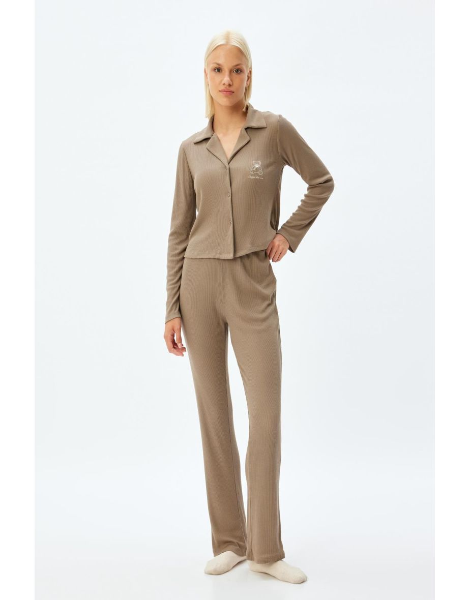 Brown Women's Pajama Set