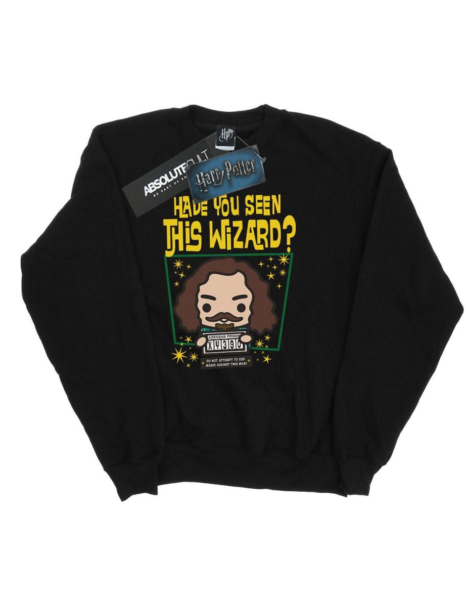 Harry Potter Girls Sirius Black Azkaban Junior Sweatshirt - Black